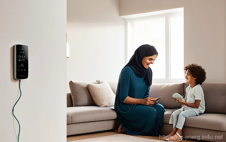 에너지관리 현장에서 자주 발생하는 문제 - Prompt 1: A Modern Arab Family Embracing Smart Home Energy Efficiency**